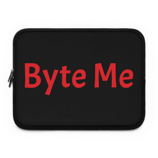 Byte Me Laptop Sleeve, Cute Tech Laptop Case, Gift for Tech Lovers, Funny Laptop Sleeve, Custom Tech Sleeve