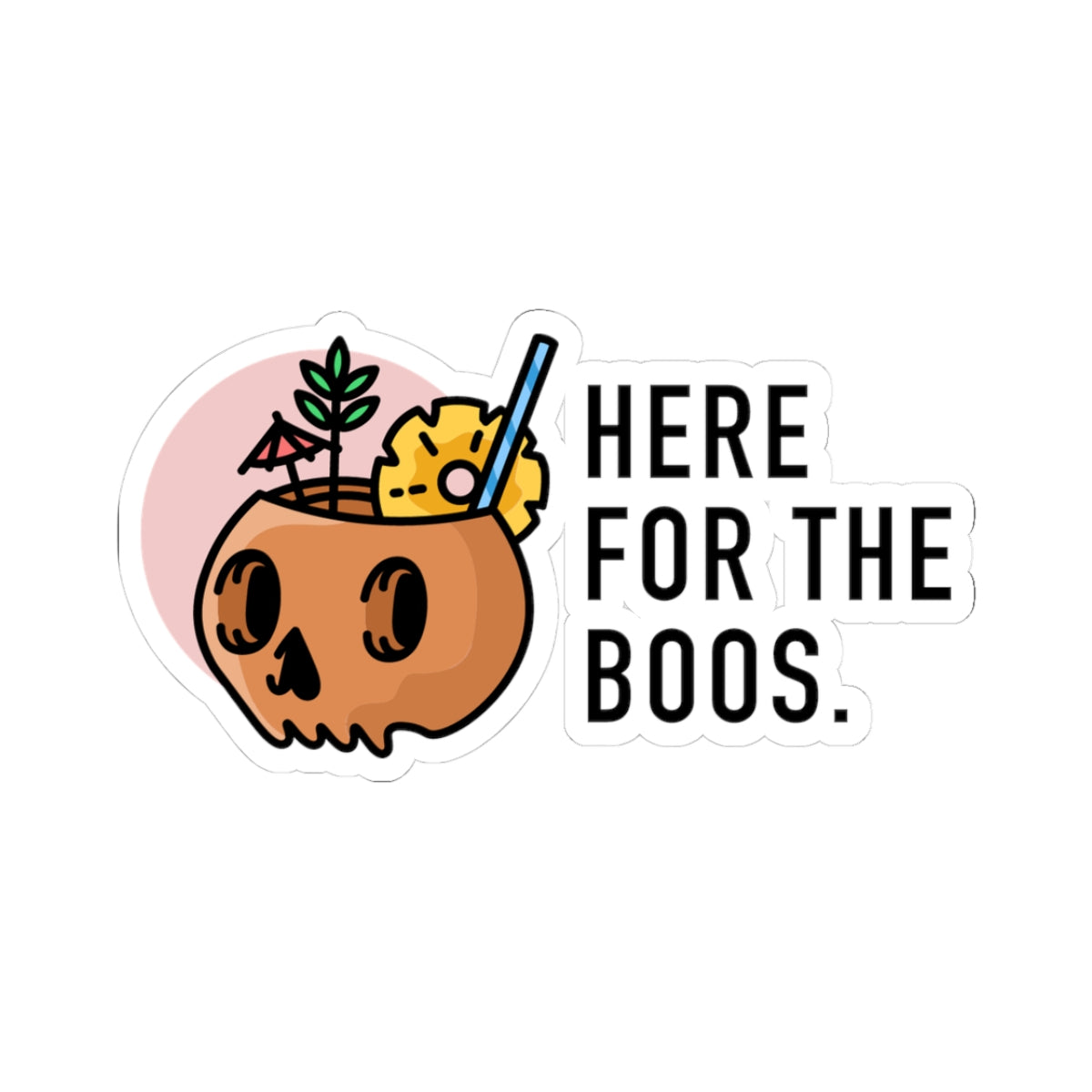 Halloween Themed Kiss-Cut Stickers, Fun Party Decor, Holiday Gift, Seasonal Decor, Laptop Accessories, Drink Lovers