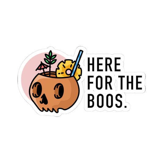 Halloween Themed Kiss-Cut Stickers, Fun Party Decor, Holiday Gift, Seasonal Decor, Laptop Accessories, Drink Lovers