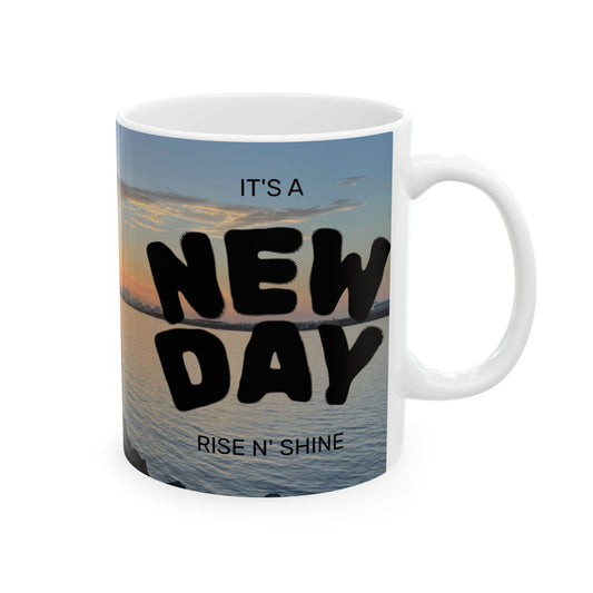 Coffee Mug - Good Morning Ceramic Mug, 11oz & 15oz