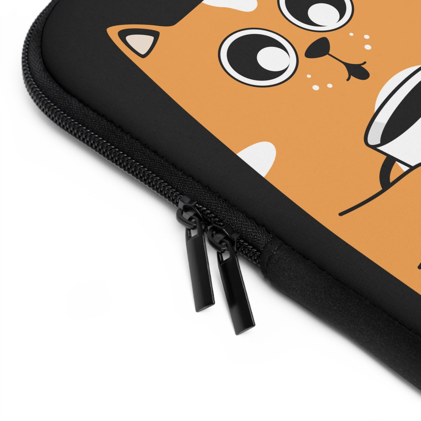 Cat Coffee Hustle Laptop Sleeve, Cute Cat Laptop Case, Gift for Cat Lovers, Funny Laptop Sleeve, Custom Tech Sleeve