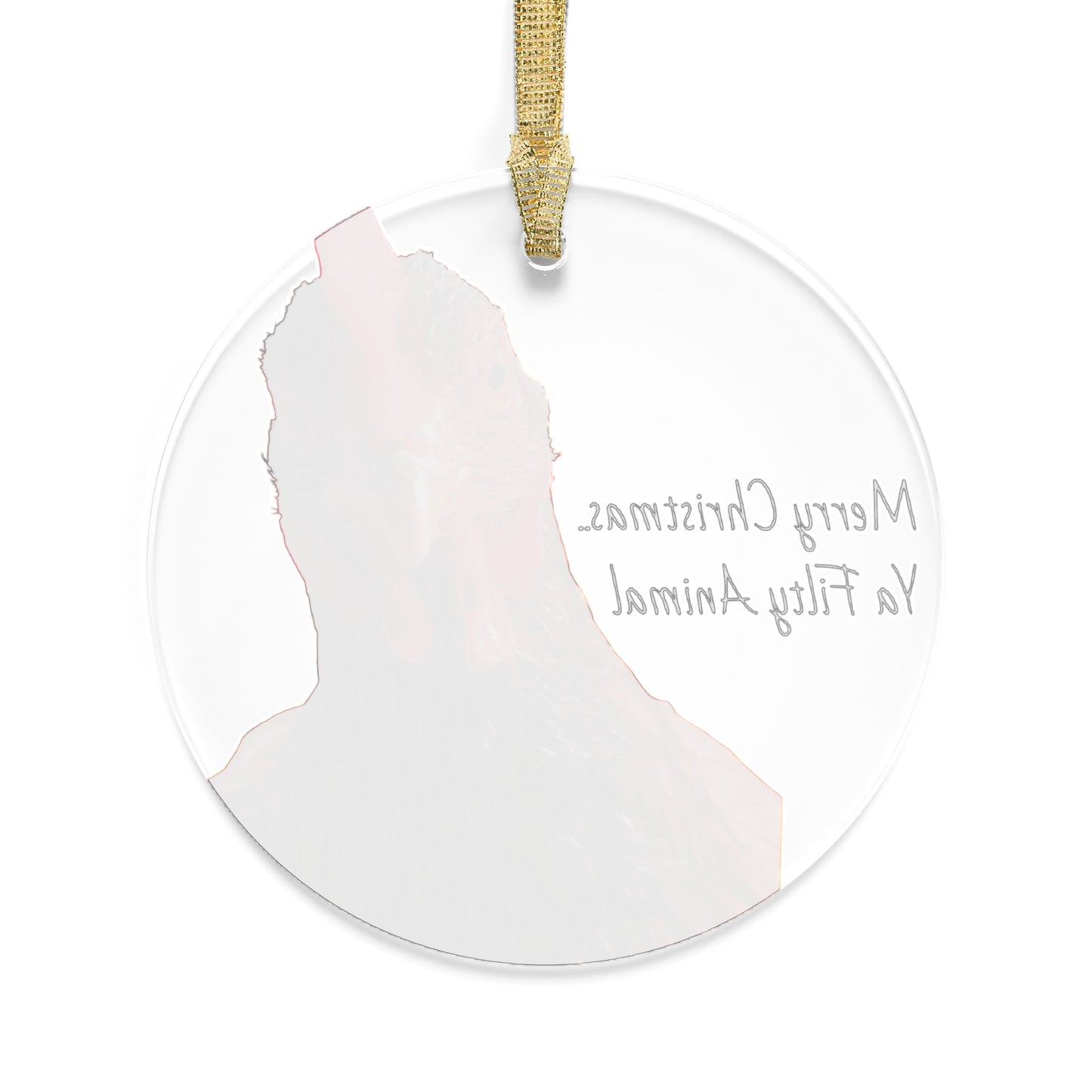 Humorous Acrylic Ornaments, Funny Holiday Decor, Christmas Tree Decoration, Gift for Animal Lovers, Unique Xmas Ornaments
